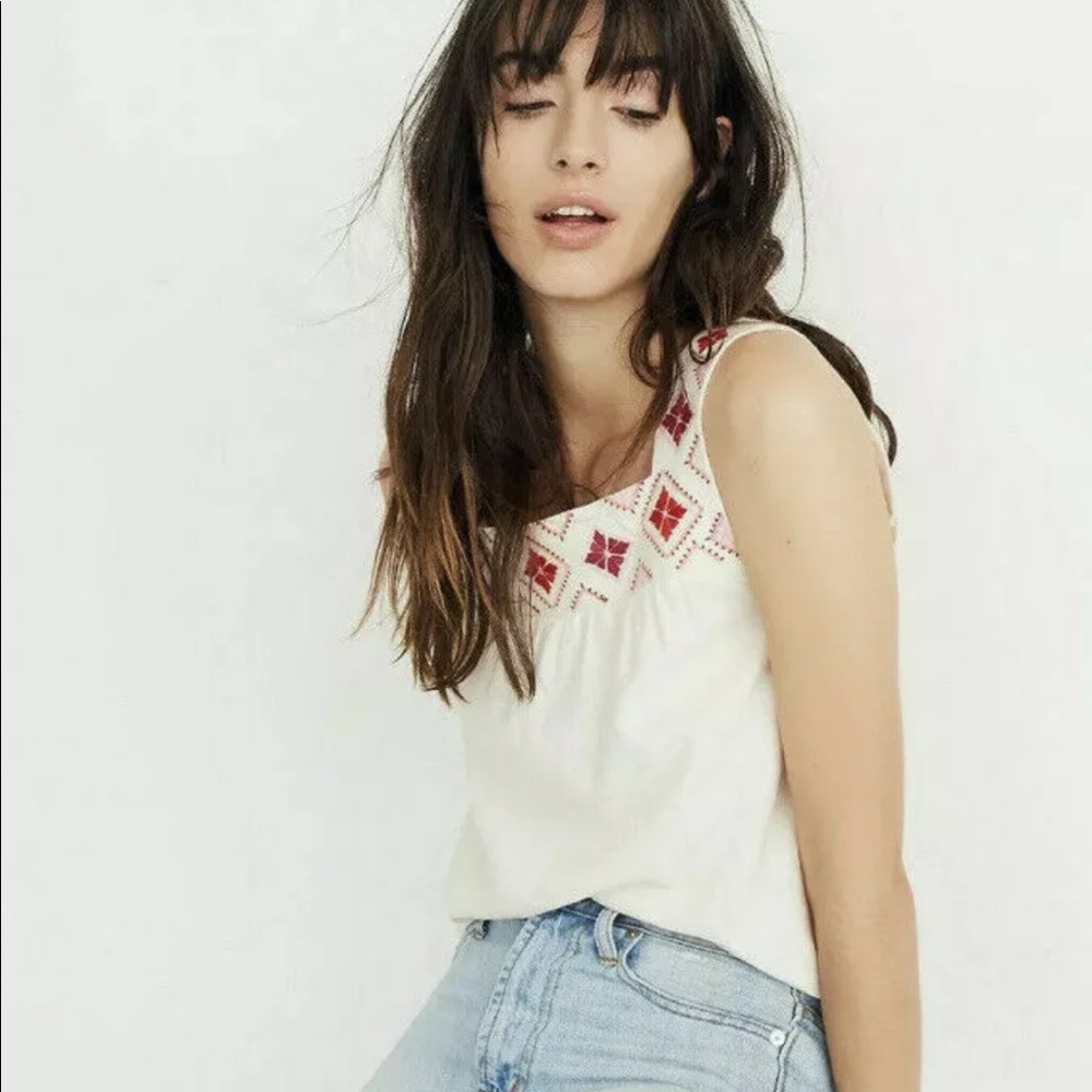 Madewell Tank Top Linen Blend